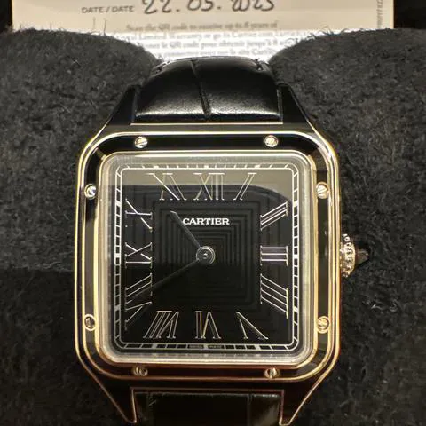 Cartier Santos Dumont WSSA0046 43.5mm Stainless steel Black 1