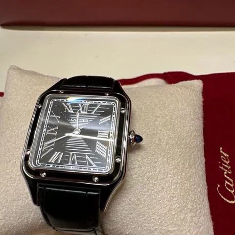 Cartier Santos Dumont WSSA0046 43.5mm Stainless steel Black 5