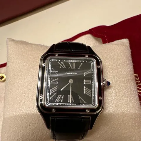 Cartier Santos Dumont WSSA0046 43.5mm Stainless steel Black 6