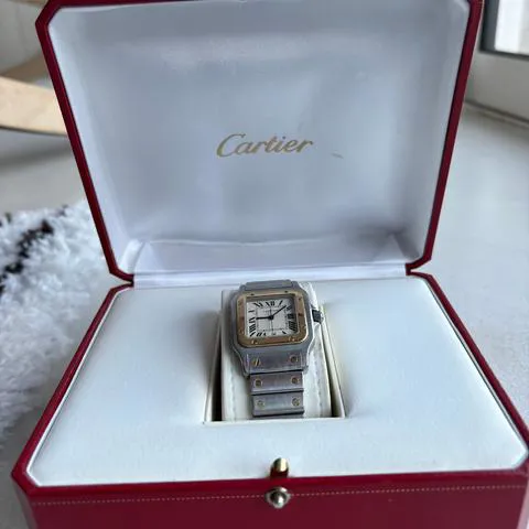 Cartier Santos Galbée 1566 29mm Yellow gold and Stainless steel White 3