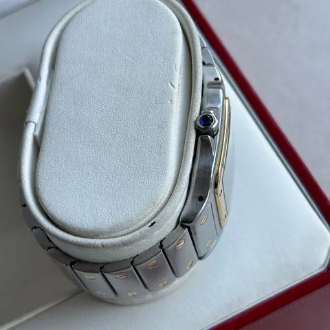 Cartier Santos Galbée 1566 29mm Yellow gold and Stainless steel White 5