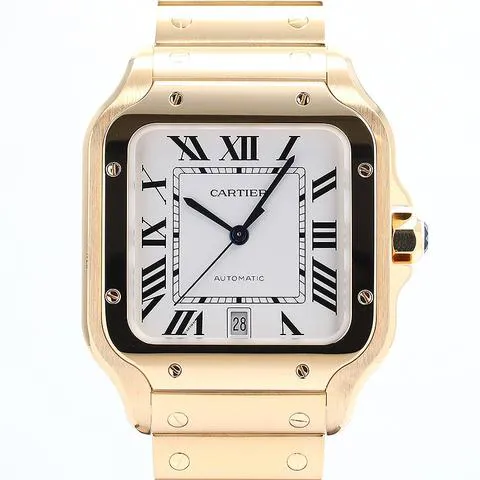 Cartier Santos WGSA0029 Yellow gold Silver 1