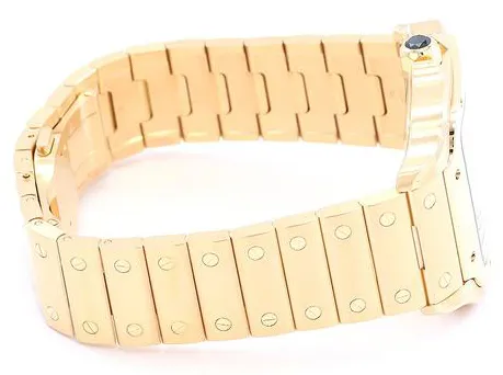 Cartier Santos WGSA0029 Yellow gold Silver 2