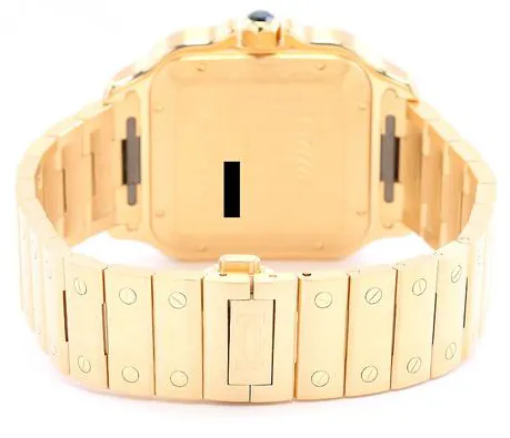 Cartier Santos WGSA0029 Yellow gold Silver 4