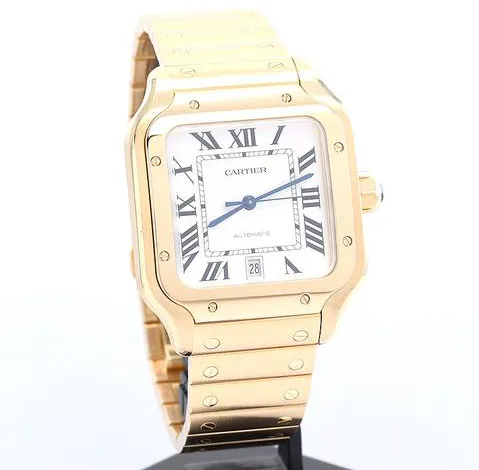 Cartier Santos WGSA0029 Yellow gold Silver 7