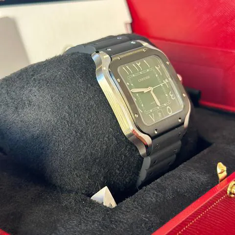 Cartier Santos WSSA0055 40mm Stainless steel Green 2