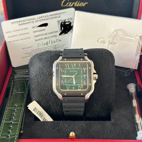 Cartier Santos WSSA0055 40mm Stainless steel Green 3