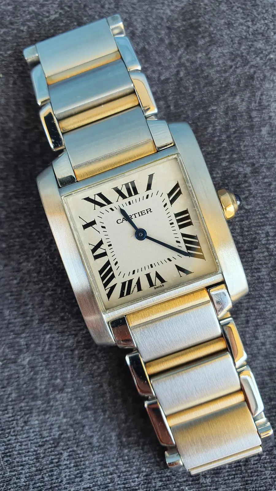 Cartier Tank Française 2301 25mm Stainless steel Silver