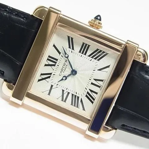 Cartier Tank W1542451 30mm Rose gold Silver