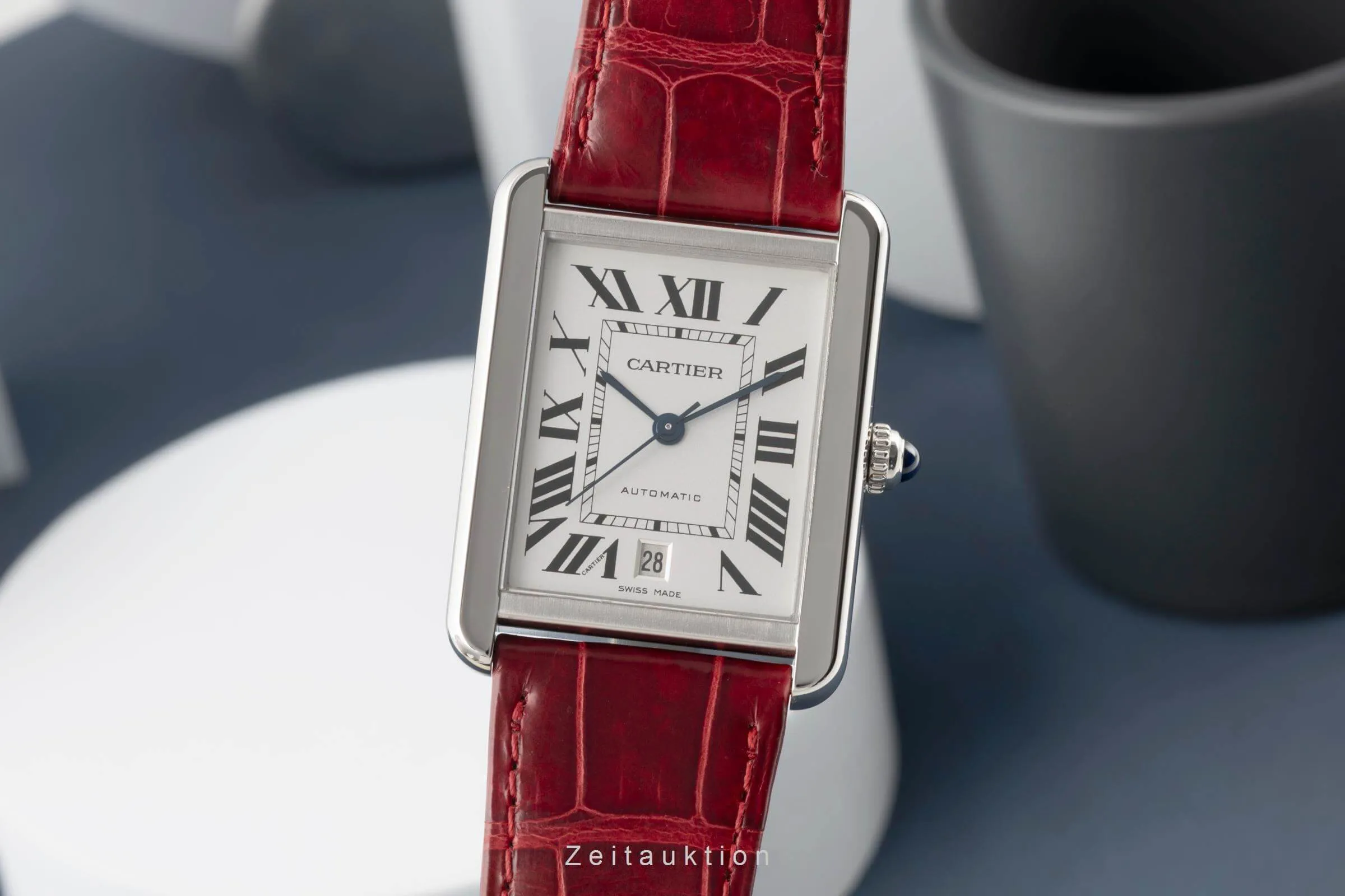 Cartier Tank W5200027 31mm Stainless steel Silver