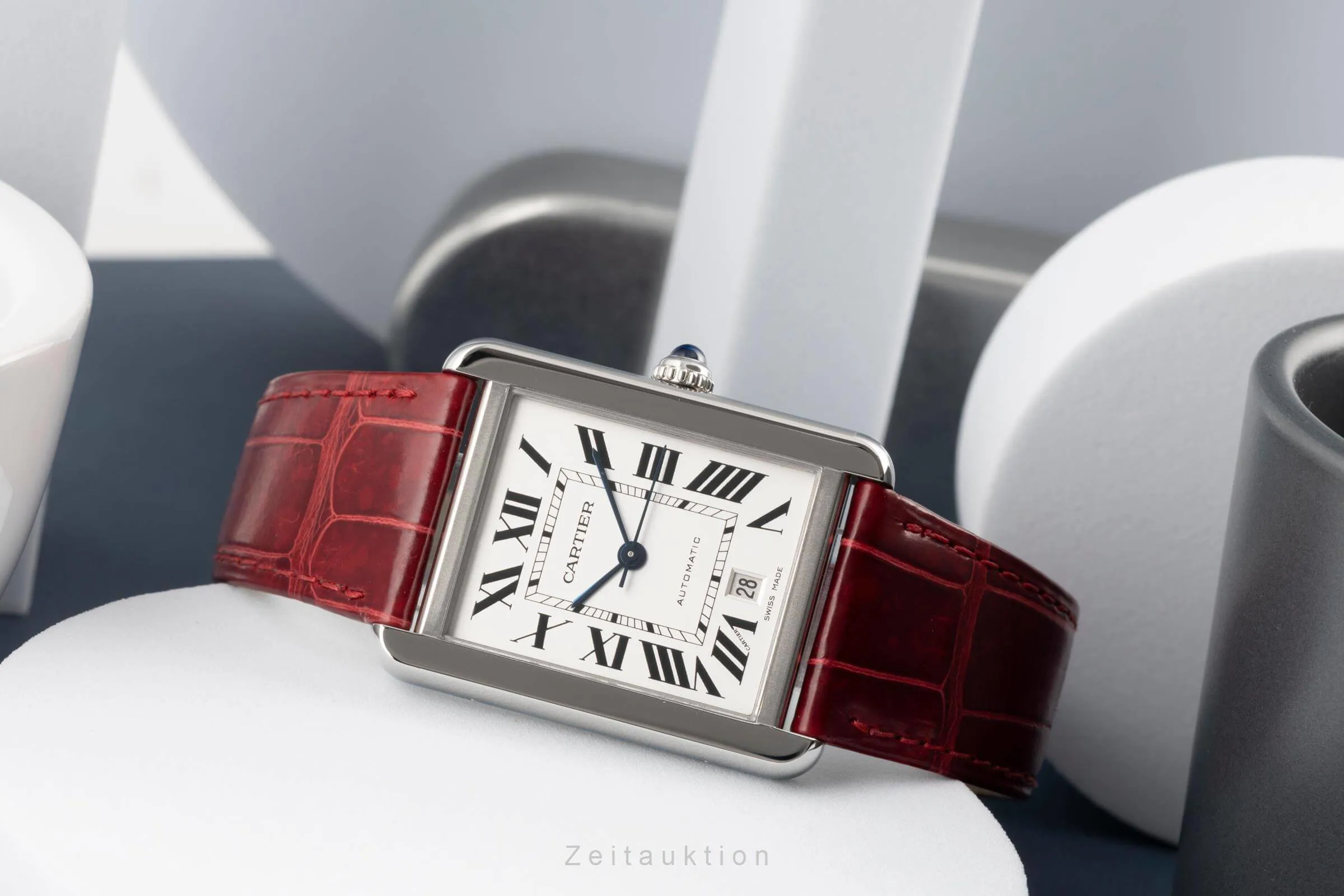 Cartier Tank W5200027 31mm Stainless steel Silver 1