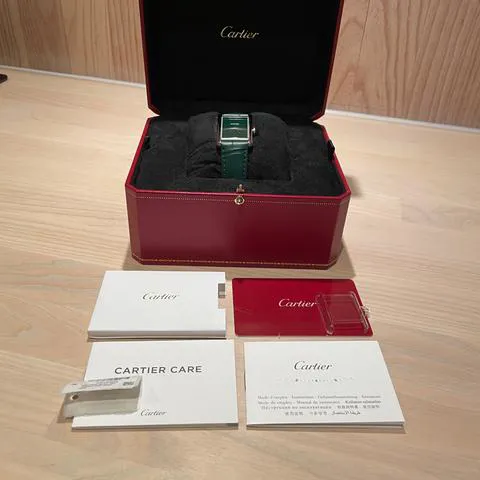 Cartier Tank WSTA0056 33.5mm Stainless steel Green