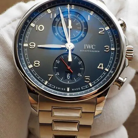 IWC Portugieser IW390701 45mm Stainless steel Blue 1