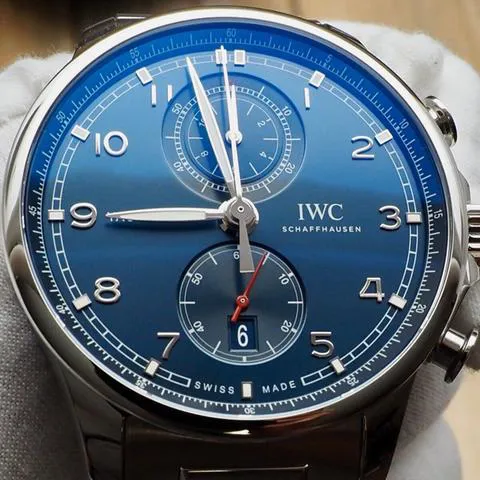 IWC Portugieser IW390701 45mm Stainless steel Blue 3