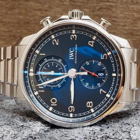 IWC Portugieser IW390701 45mm Stainless steel Blue 5