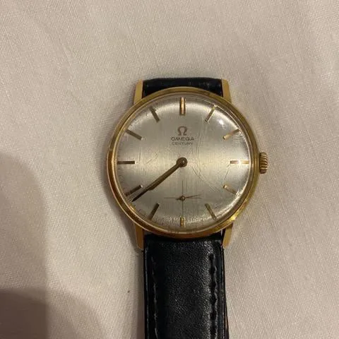 Omega Century 121.014 34mm Yellow gold Silver