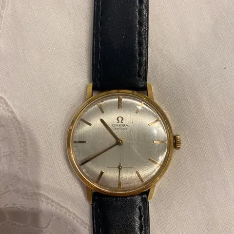 Omega Century 121.014 34mm Yellow gold Silver 4