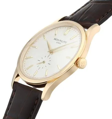 Patek Philippe Calatrava 5196J-001 37mm Yellow gold Silver 1