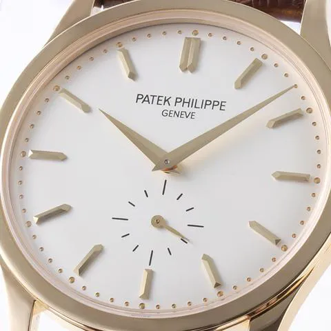 Patek Philippe Calatrava 5196J-001 37mm Yellow gold Silver 5