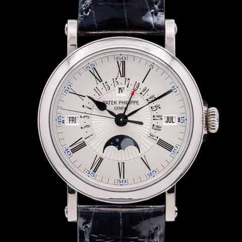 Patek Philippe Perpetual Calendar 5159G-001 38mm White gold Silver