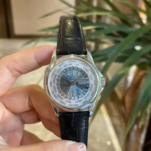 Patek Philippe World Time 5130P-001 39.5mm Platinum Blue 1