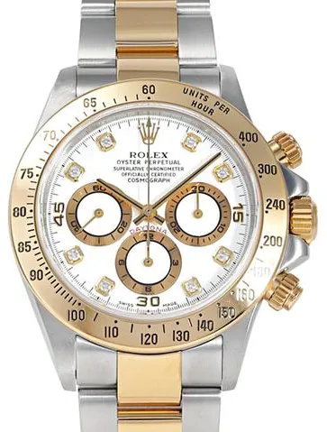 Rolex Daytona 16523G 40mm Yellow gold and Stainless steel White