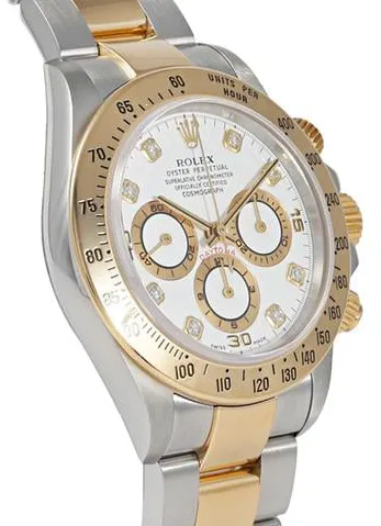 Rolex Daytona 16523G 40mm Yellow gold and Stainless steel White 1