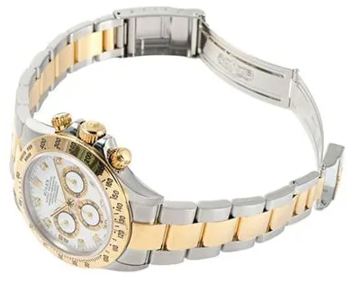 Rolex Daytona 16523G 40mm Yellow gold and Stainless steel White 2