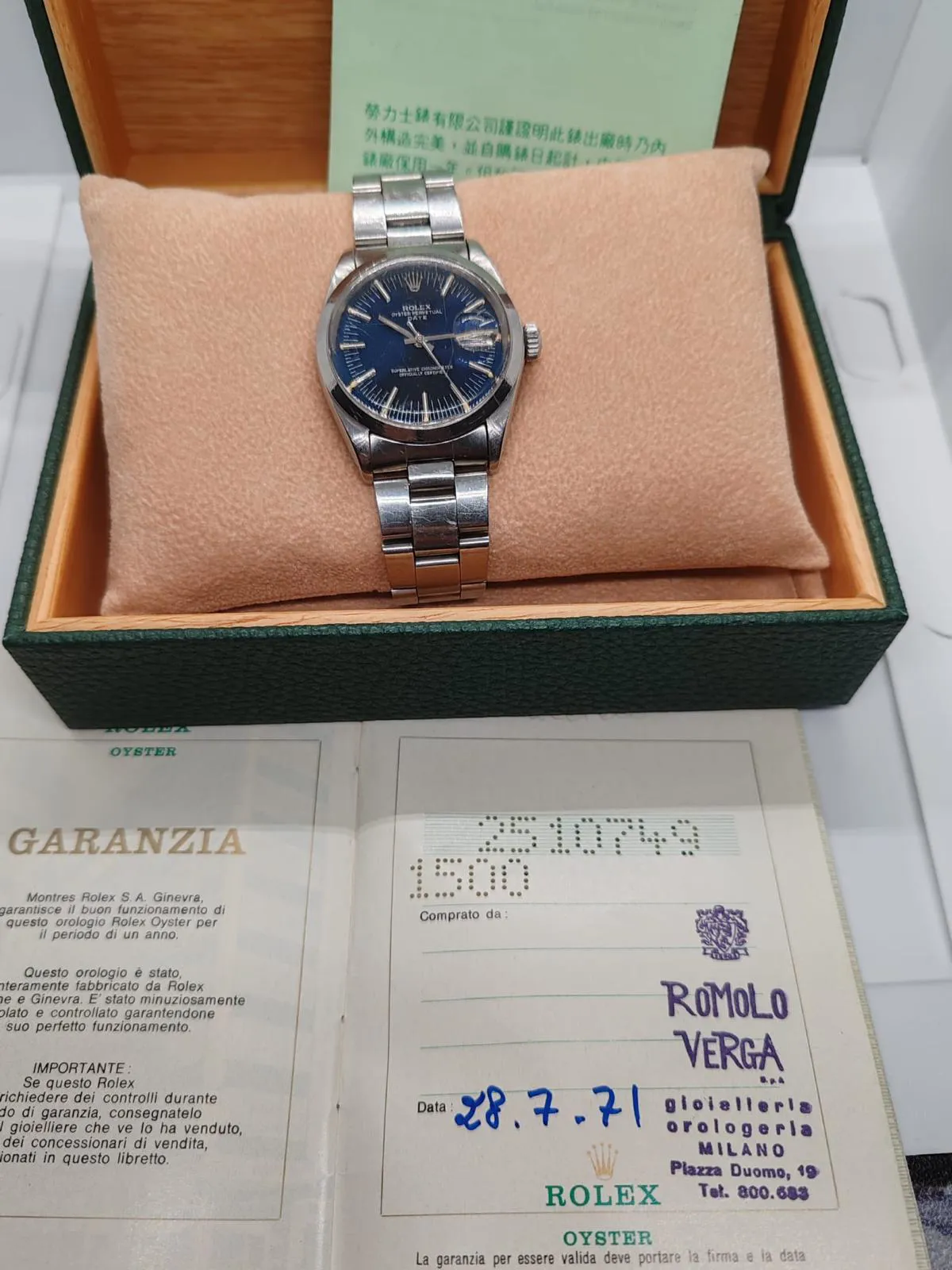 Rolex Oyster Perpetual Date 1500 34mm Stainless steel 3