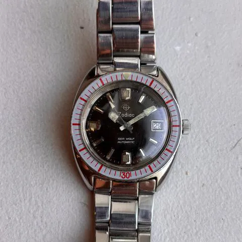 Zodiac Sea Wolf 722-966B 37mm Stainless steel Brown 3