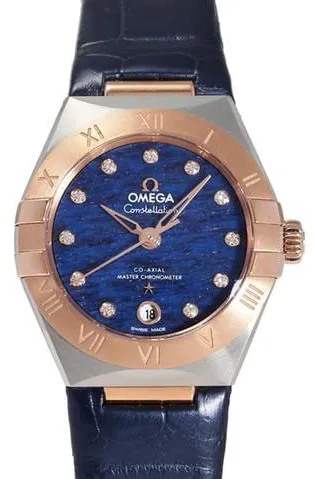 Omega Constellation 131.23.29.20.99.003 29mm Yellow gold and Stainless steel Blue