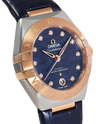 Omega Constellation 131.23.29.20.99.003 29mm Yellow gold and Stainless steel Blue 1