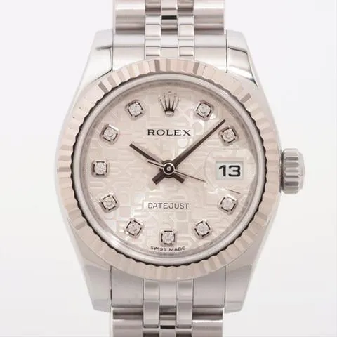 Rolex Lady-Datejust 179174G 26mm Yellow gold and Stainless steel Silver