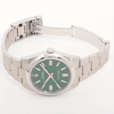 Rolex Oyster Perpetual 41 124300 39mm Stainless steel Green 4