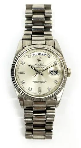 Rolex Day-Date 36 18239 36mm White gold Silver