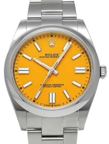 Rolex Oyster Perpetual 41 124300 41mm Stainless steel Yellow