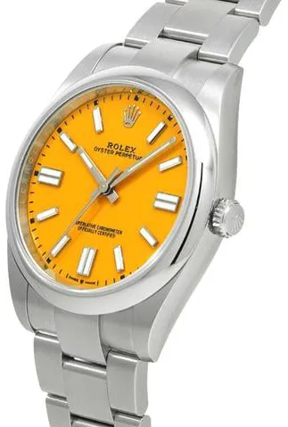 Rolex Oyster Perpetual 41 124300 41mm Stainless steel Yellow 1