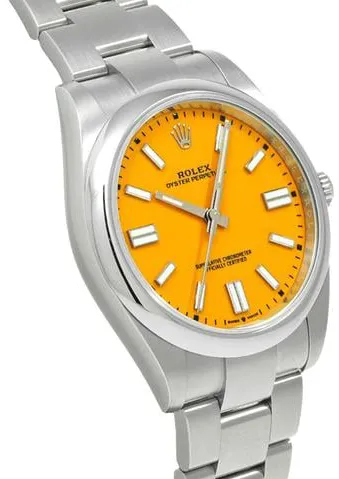 Rolex Oyster Perpetual 41 124300 41mm Stainless steel Yellow 2