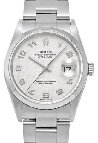 Rolex Datejust 36 16200 36mm Stainless steel White