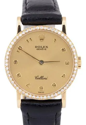 Rolex Cellini 5113 26mm Yellow gold Champagne