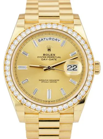 Rolex Day-Date 40 228348RBR 40mm Yellow gold Champagne