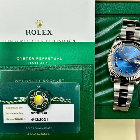 Rolex Datejust II 116334 41mm Stainless steel Blue 11