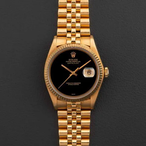 Rolex Datejust 36 16018 36mm Yellow gold Black