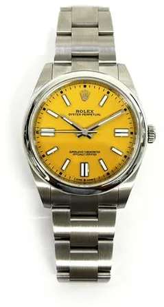 Rolex Oyster Perpetual 41 124300 41mm Stainless steel Yellow 2