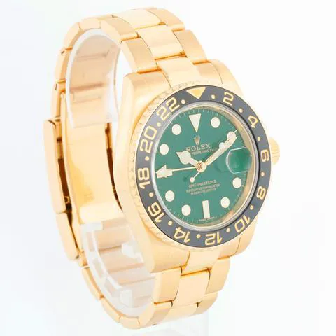 Rolex GMT-Master II 116718LN 40mm Yellow gold Green 2