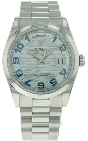 Rolex Day-Date 36 118206 Platinum White