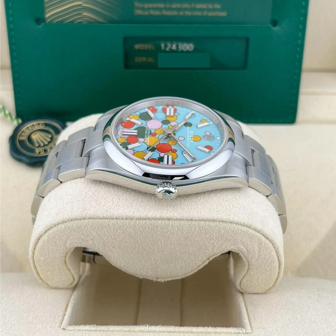 Rolex Oyster Perpetual 124300-0008 41mm Oystersteel Blue and Artistic dial 1