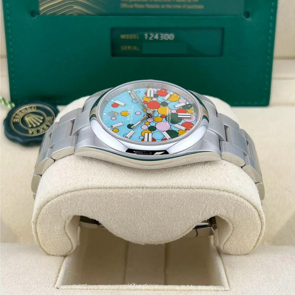 Rolex Oyster Perpetual 124300-0008 41mm Oystersteel Blue and Artistic dial 2