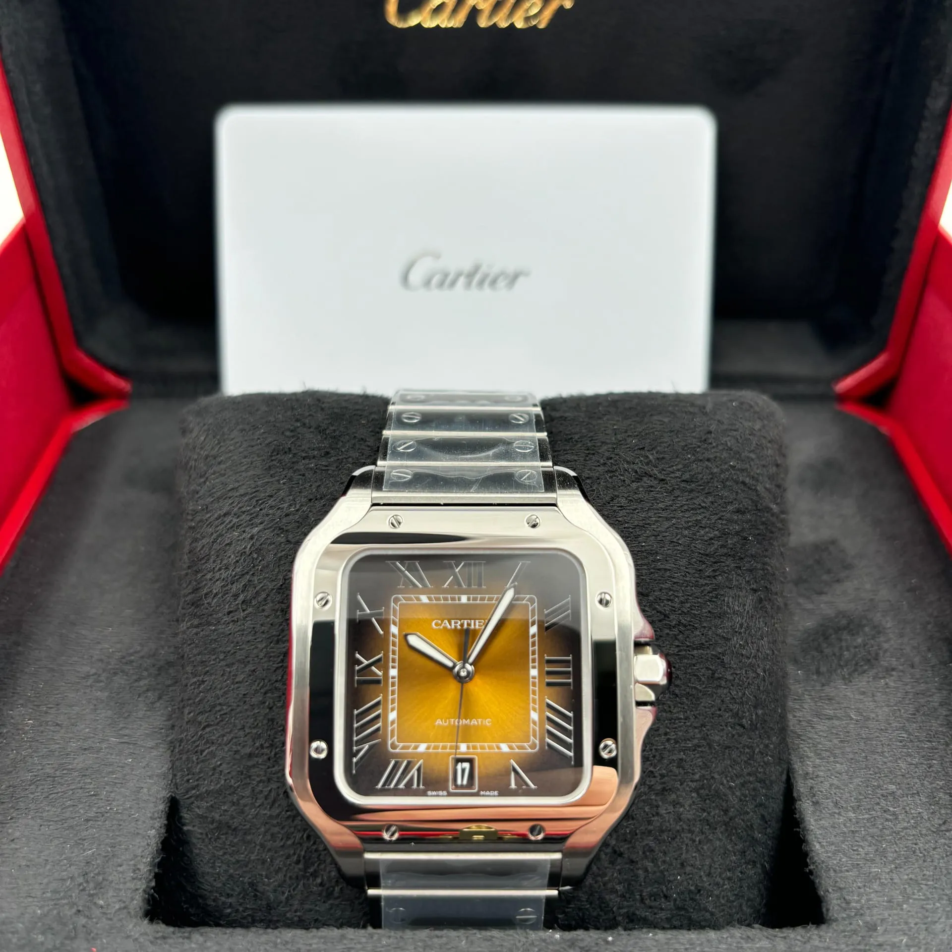 Cartier Santos de Cartier WSSA0064 40mm Stainless steel Brown 6