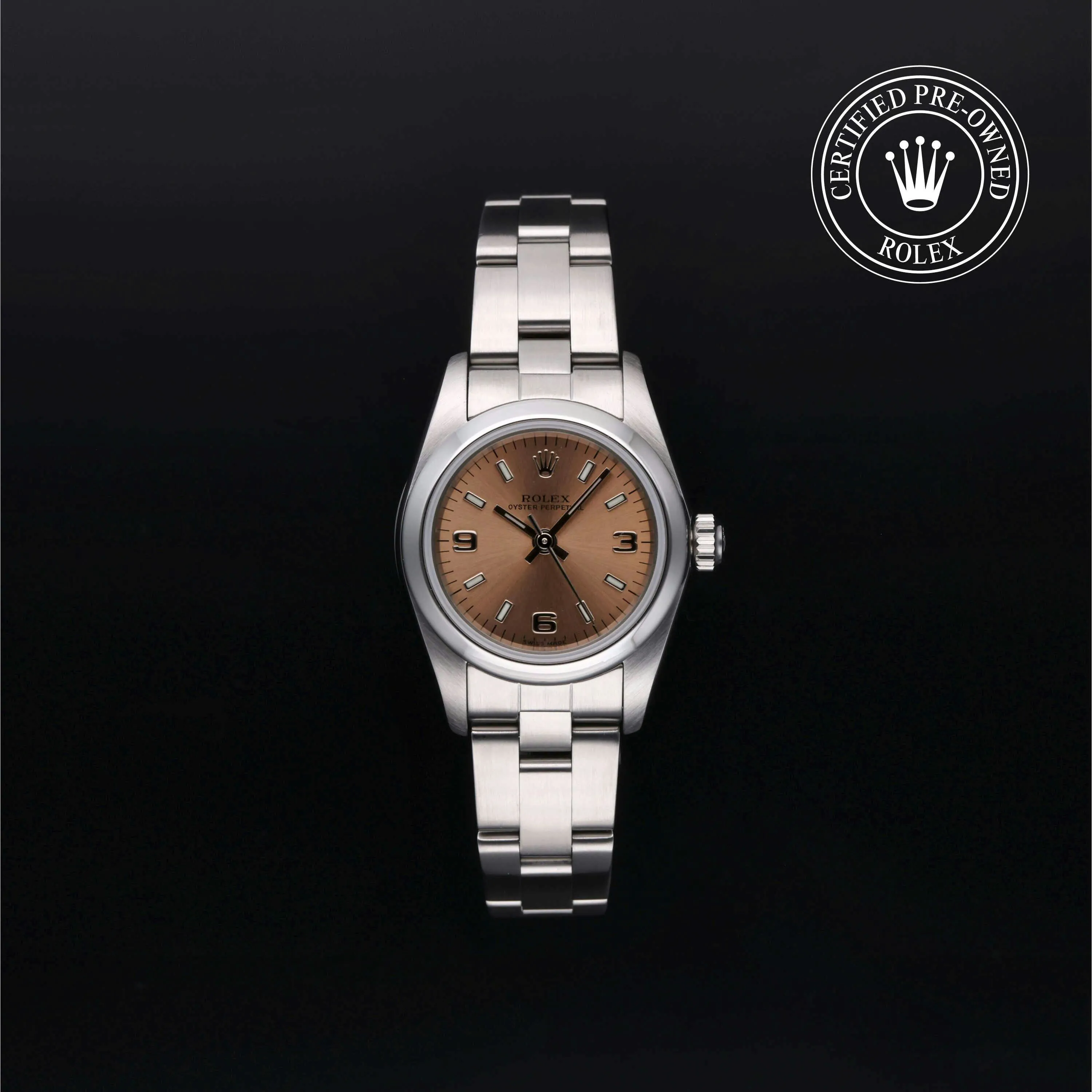 Rolex Oyster Perpetual 76080 24mm Stainless steel Rose